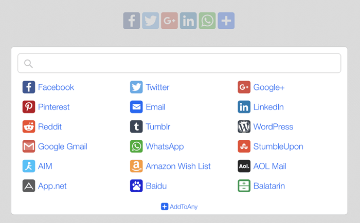 AddToAny Share Buttons